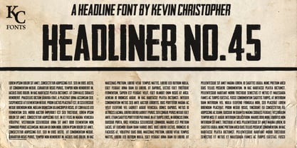 Headliner No. 45 Font Poster 1