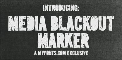 Media Blackout Font Poster 3