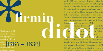 Firmin Didot Police Poster 1