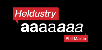 Heldustry Font Poster 1