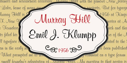 Murray Hill Font Poster 1