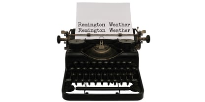 Remington Weather Font Poster 1