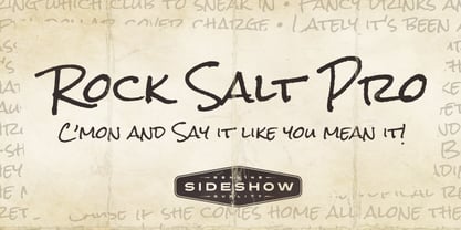 Rock Salt Pro Font Poster 1