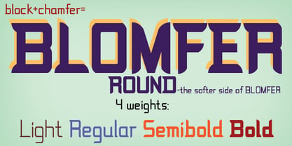 Blomfer Round Font Poster 2