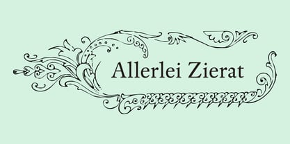 Allerlei Zierat Font Poster 4