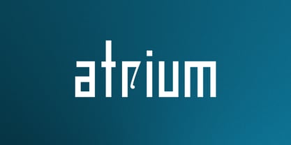 Atrium Font Poster 1