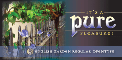 English Garden SG Font Poster 7