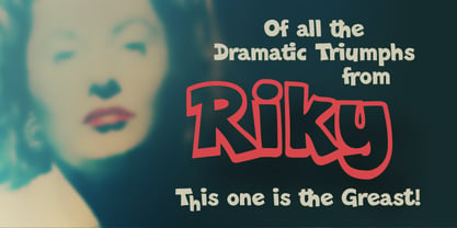 Riky Font Poster 2