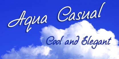 Aqua Casual Font Poster 1