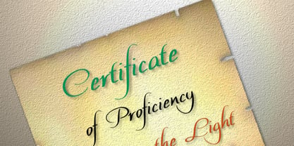 Certificate Font Poster 1
