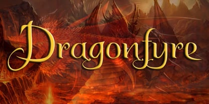 DragonFyre Font Poster 1