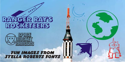 Ranger Rays Rocketeers SRF Font Poster 1