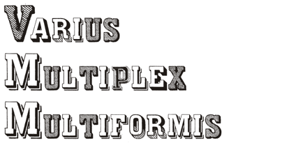 Varius Multiplex Multiformis Font Poster 2