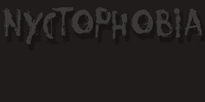 Nyctophobia Font Poster 1