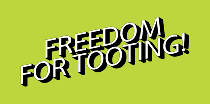 Tooting Sans Fuente Póster 1