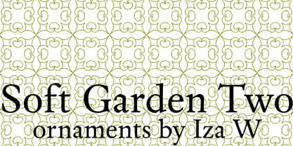 Soft Garden Font Poster 2