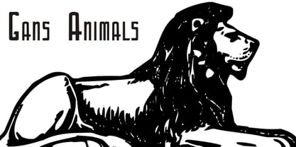 Gans Animals Font Poster 2
