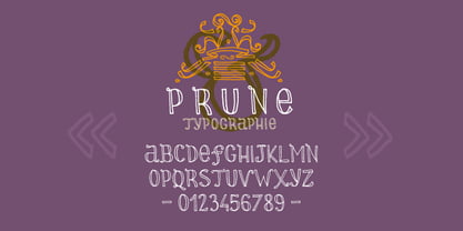 Prune Font Poster 3