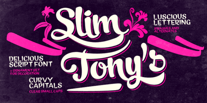 Slim Tony Font Poster 1