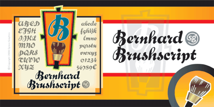 Bernhard Brushscript SG Fuente Póster 1