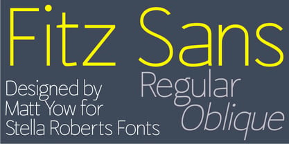 Fitz Sans SRF Font Poster 1