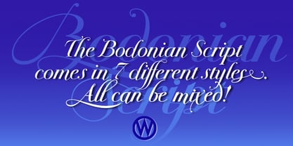 Bodonian Script Font Poster 1