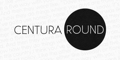 Centura Round Font Poster 1