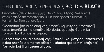 Centura Round Font Poster 3