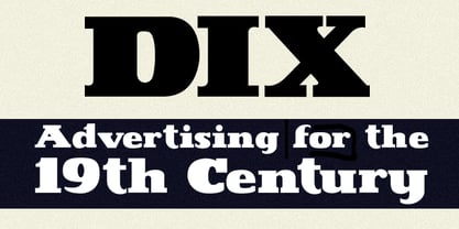 Dix Font Poster 1