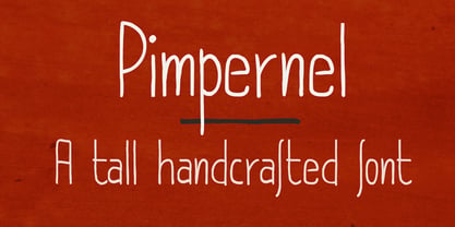 Pimpernel Font Poster 1