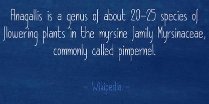 Pimpernel Font Poster 3