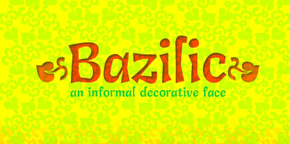 Bazilic Font Poster 1