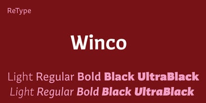 Winco Font Poster 1