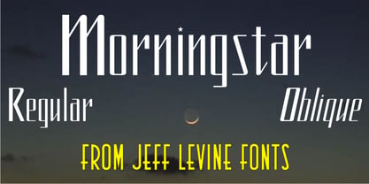 Morningstar JNL Font Poster 1