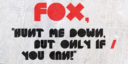 Fox Font Poster 2