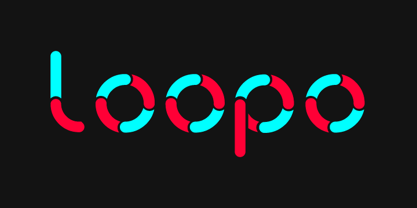 Loopo Stencil Font Poster 1