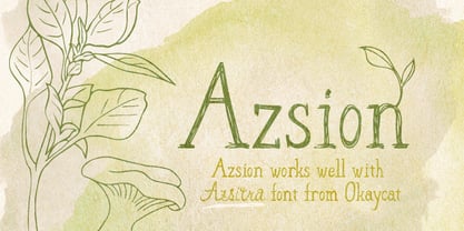 Azsion Font Poster 3