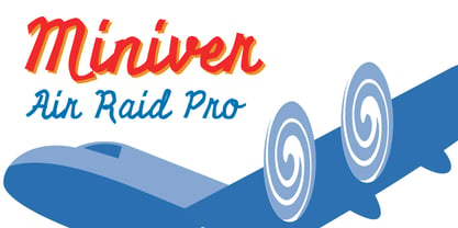 Miniver Air Raid Pro Font Poster 1