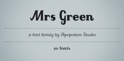 Mrs Green Font Poster 1