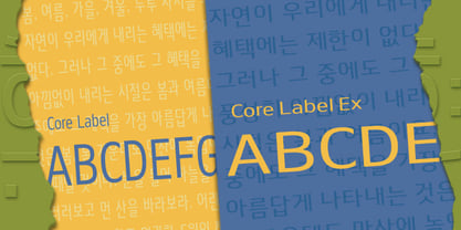 Core Label Font Poster 5