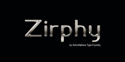 Zirphy Font Poster 1