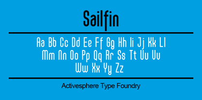 Sailfin Font Poster 7