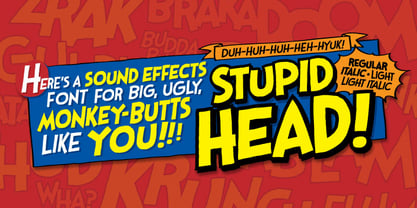 Stupid Head BB Font Poster 1