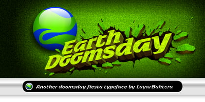 Earth Doomsday Font Poster 1