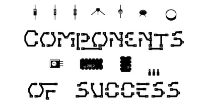 WL Circuits Circuits Font Poster 1