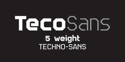 TecoSans Font Poster 1