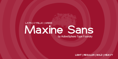 Maxine Sans Police Poster 1