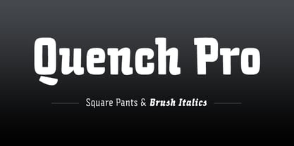 Quench Font Poster 1
