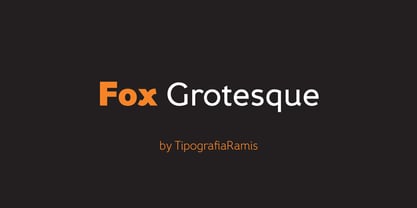 Fox Grotesque Fuente Póster 1