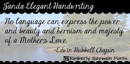 Janda Elegant Handwriting Font Poster 1